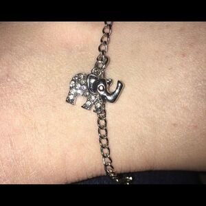 Elephant Anklet | Ankle Bracelet | Silver-tone